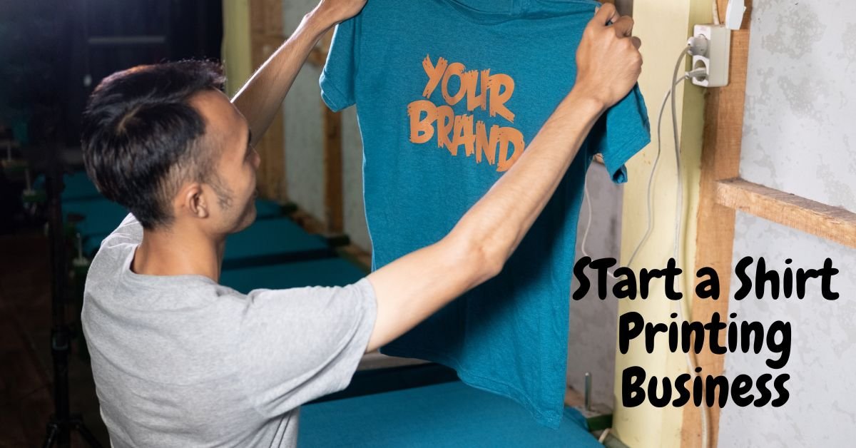T Shirt Printing Business with printing machine