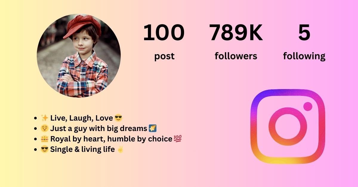 Instagram Bio for Boys